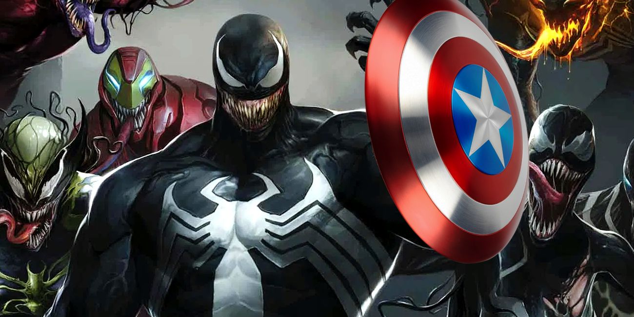 Venom With Captain America Shield