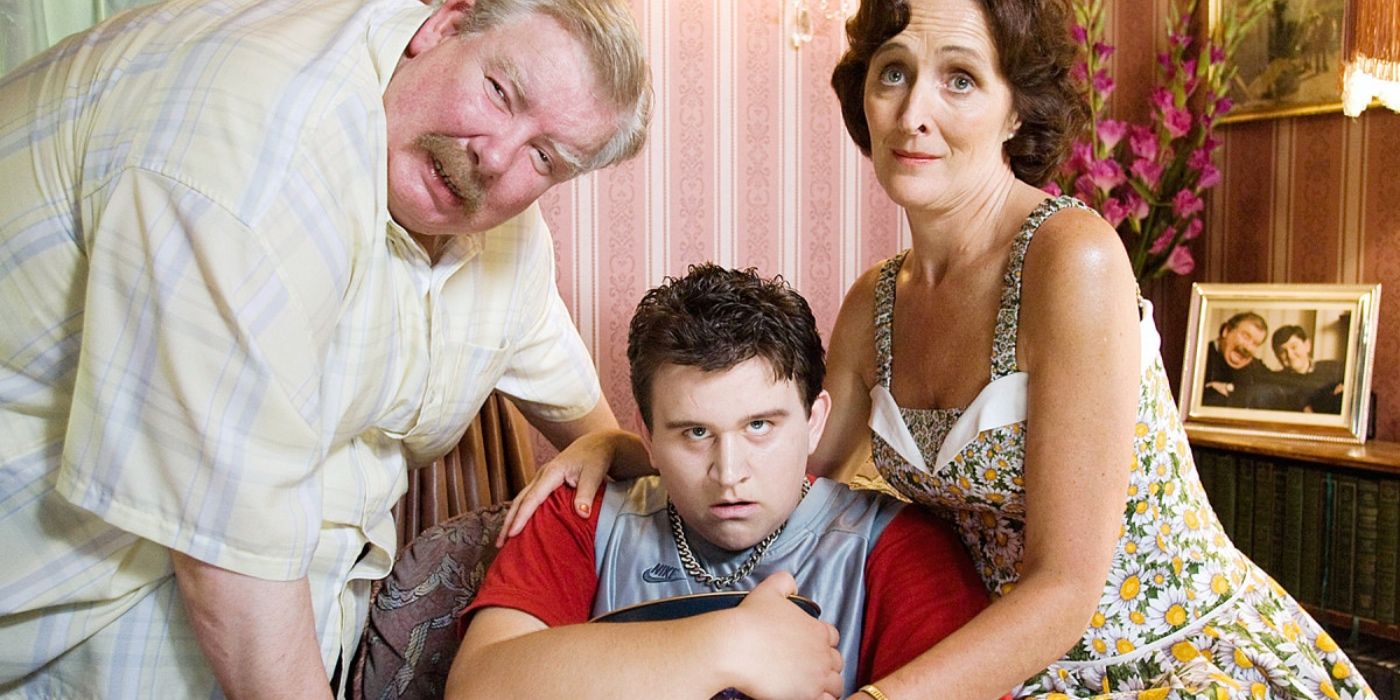 Vernon Dursley mocking Harry