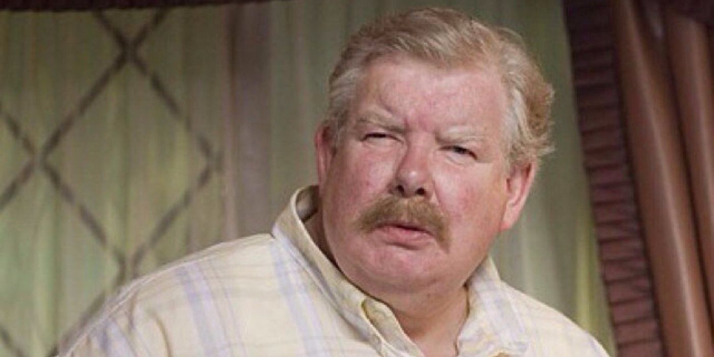 Vernon Dursley in Harry Potter, looking annoyed.