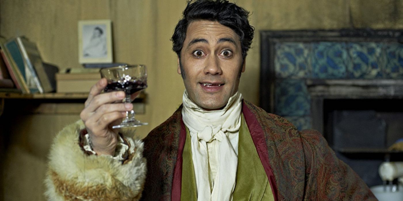 Viago raising his glass in What We Do in the Shadows