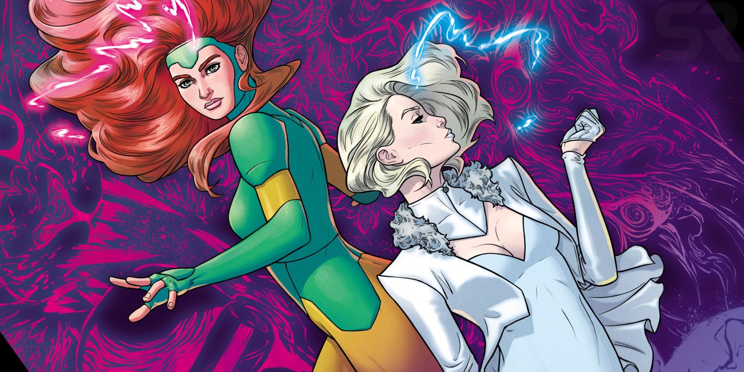 Jean and Emma on the cover of an X-Men comic