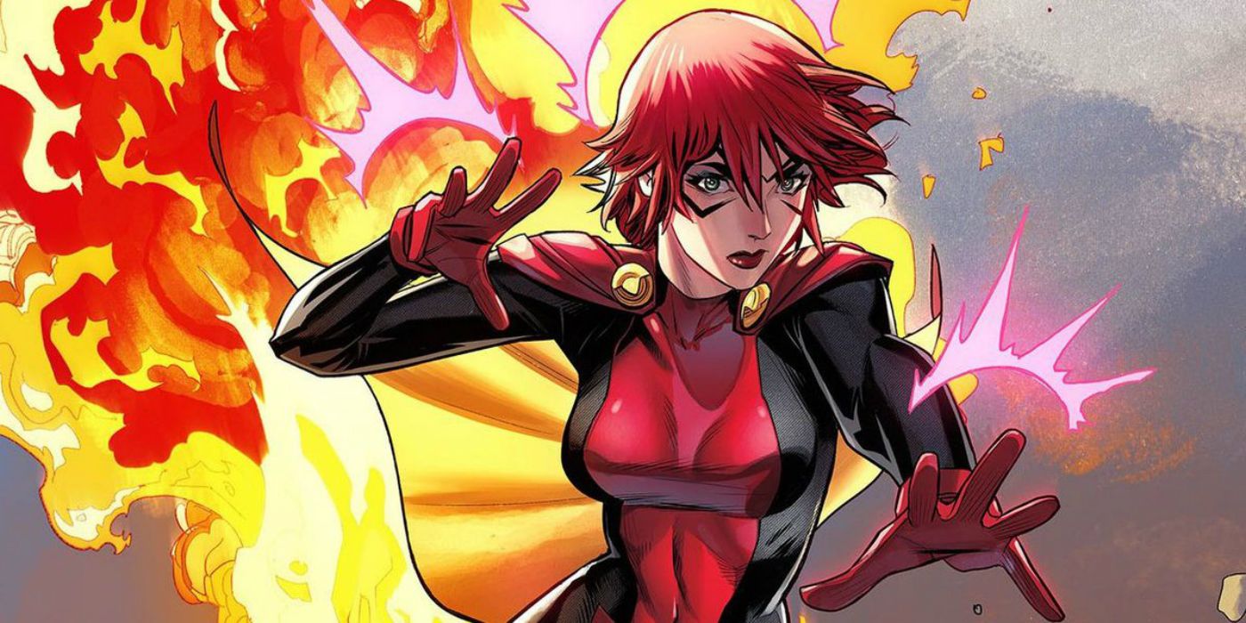 Rachel Grey uses her psionic powers in an X-Men comic.