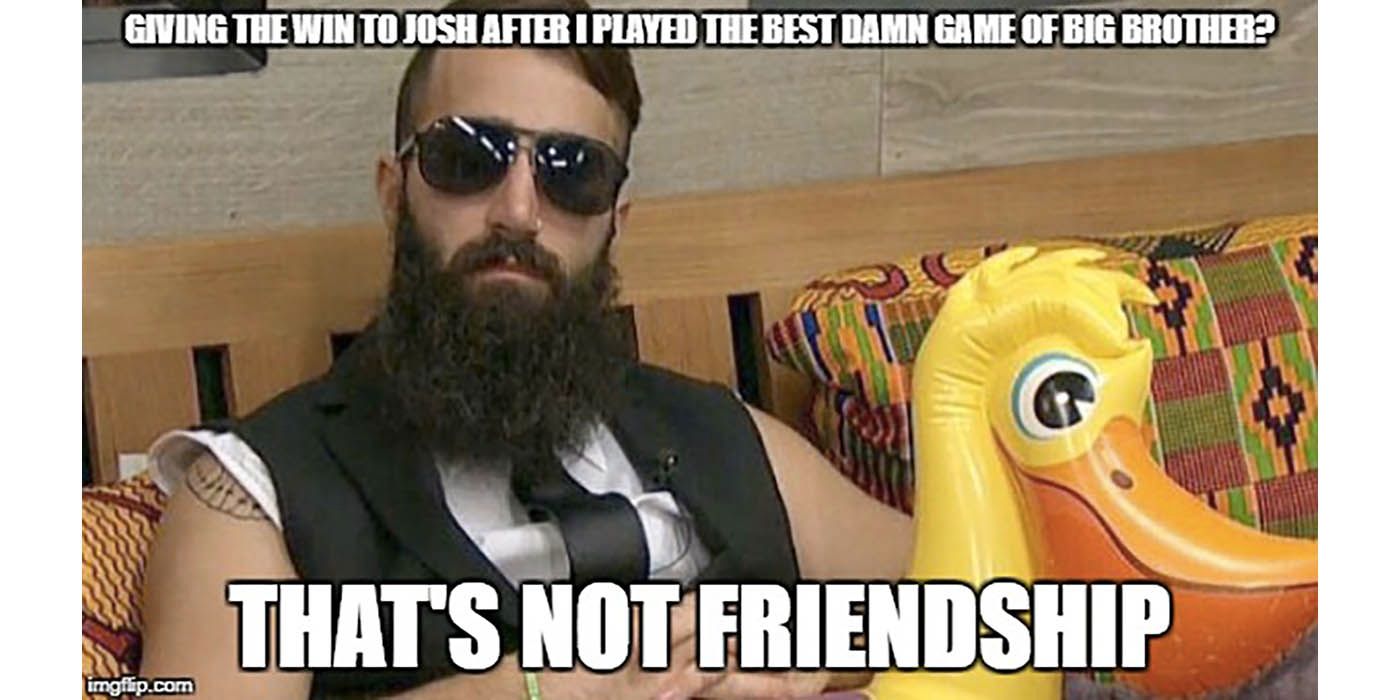 A meme of Paul wearing sunglasses on Big Brother