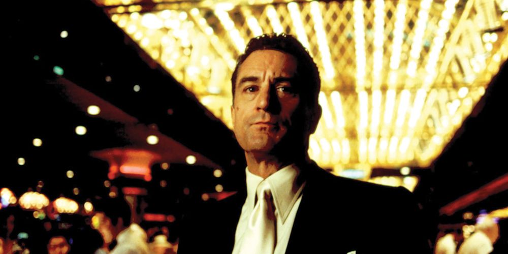 Robert De Niro watches over the floor in Casino