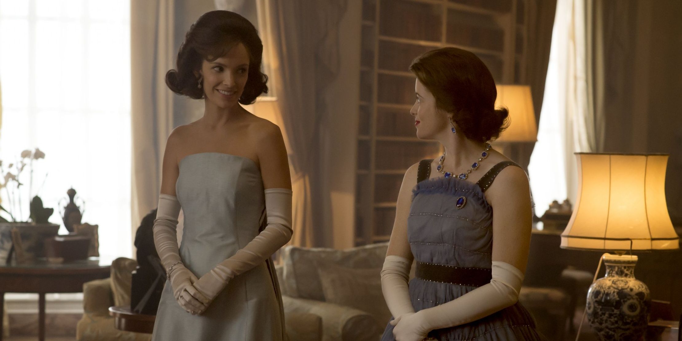 Jackie Kennedy and Queen Elizabeth in The Crown