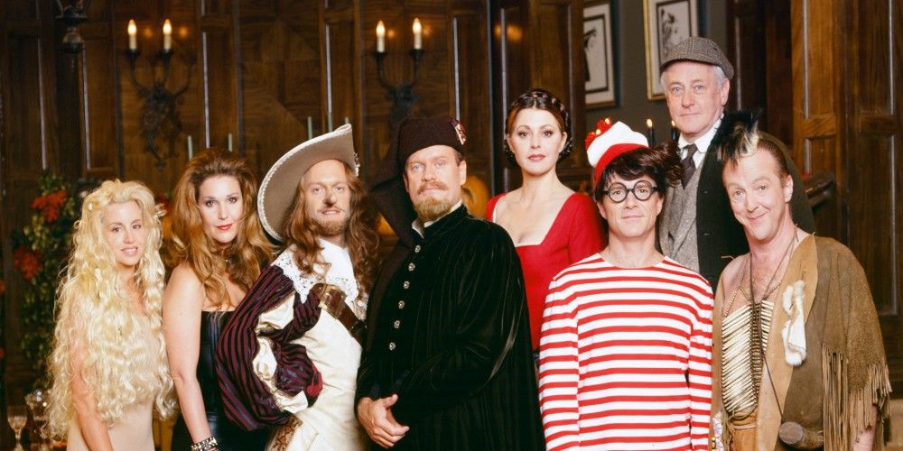 The cast of Frasier from a Halloween episode