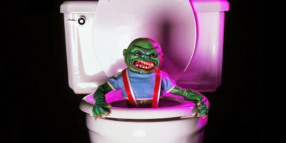 A character in the toilet in Ghoulies