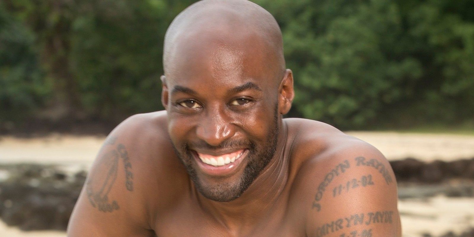 Jeremy Collins smiling for the camera in Survivor