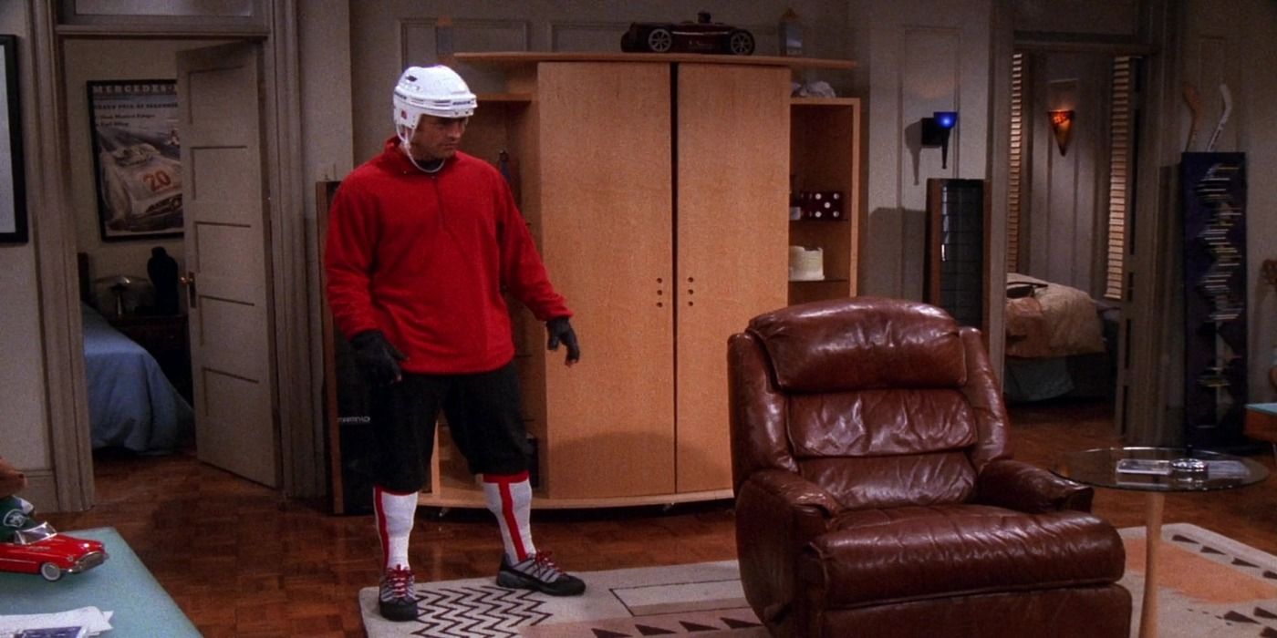 joey dressed as a goalie