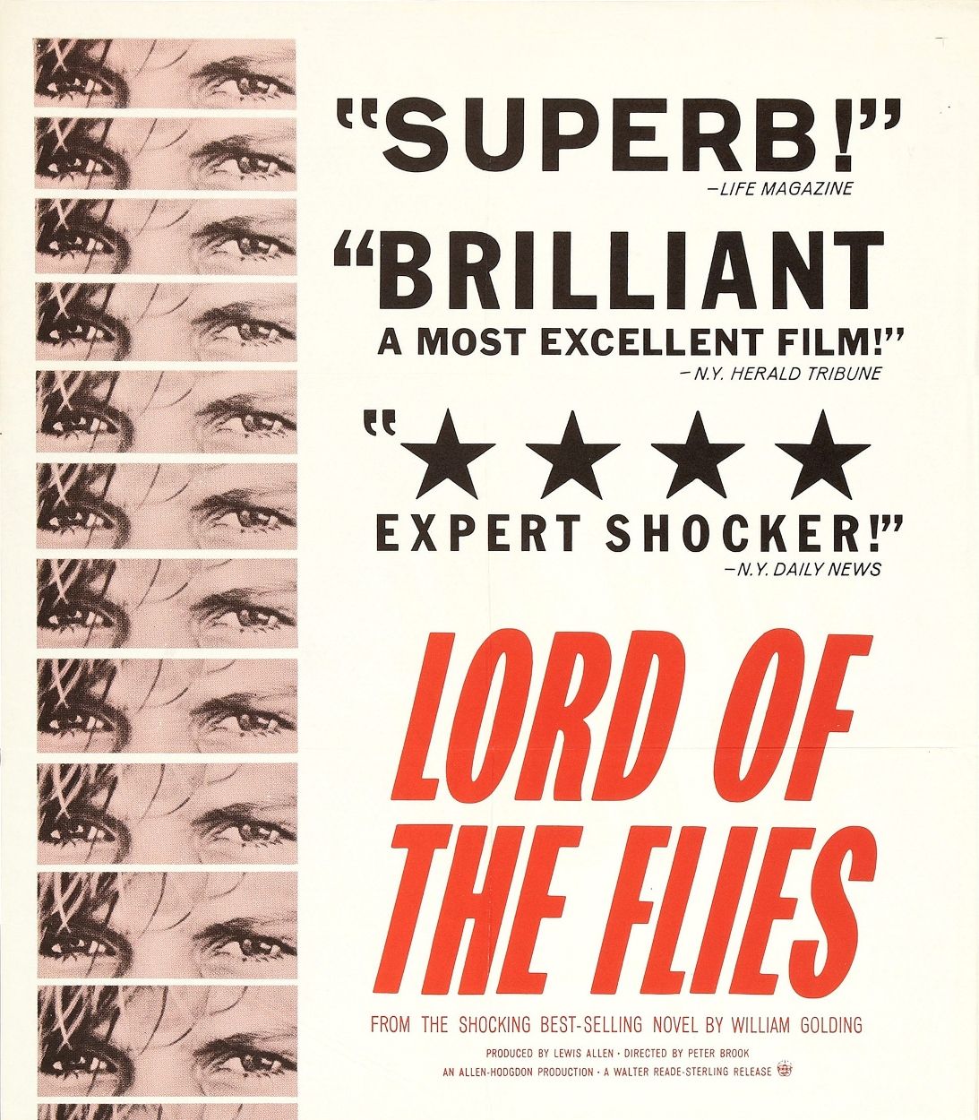 lord of the flies 1963 poster TLDR vertical