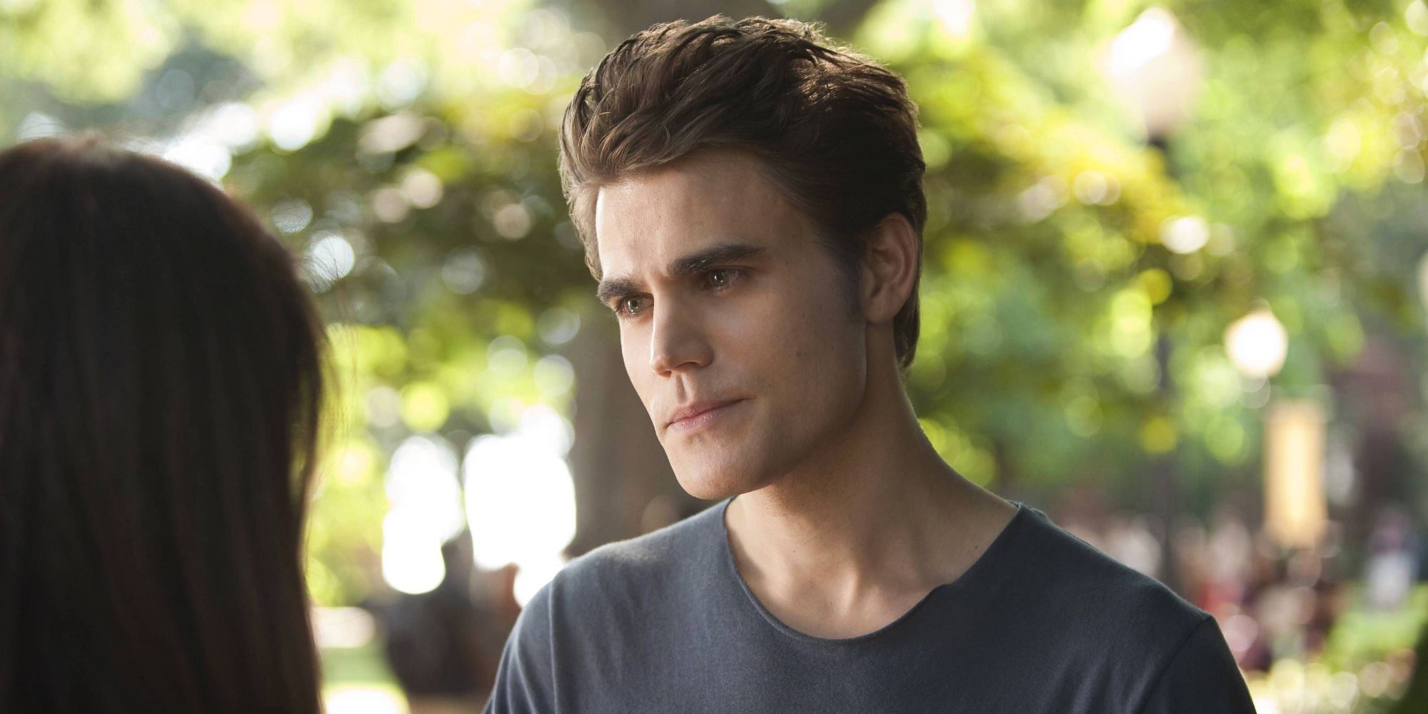 Silas in The Vampire Diaries talking to someone off camera.