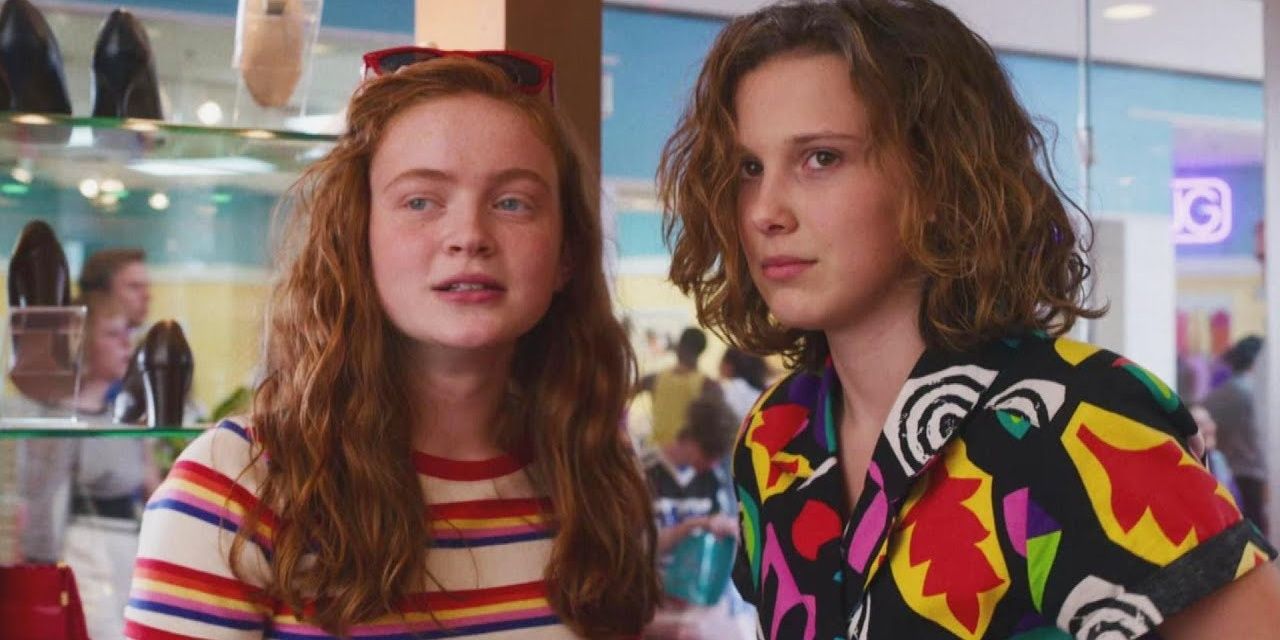 Max and Eleven at the mall in Stranger Things