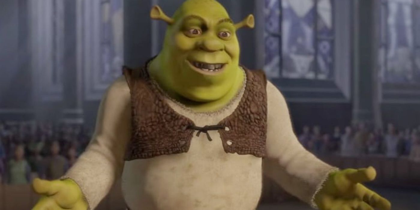 Shrek in the woods in Shrek 2