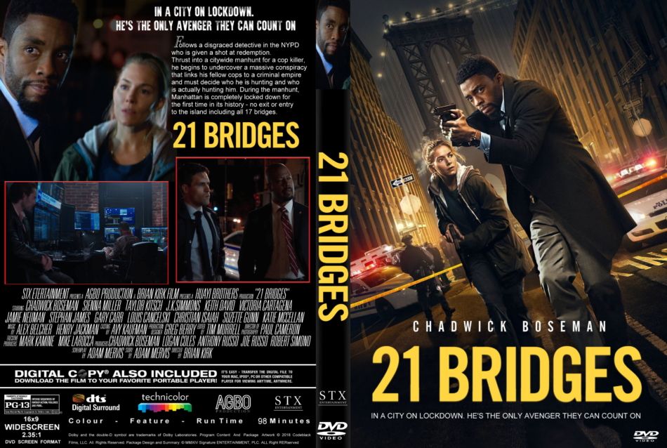 21 Bridges DVD Cover Mockup