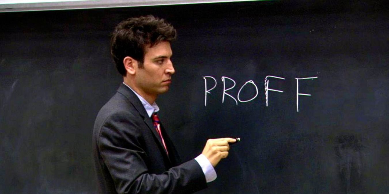 Ted forgets how to spell Professor in How I Met Your Mother