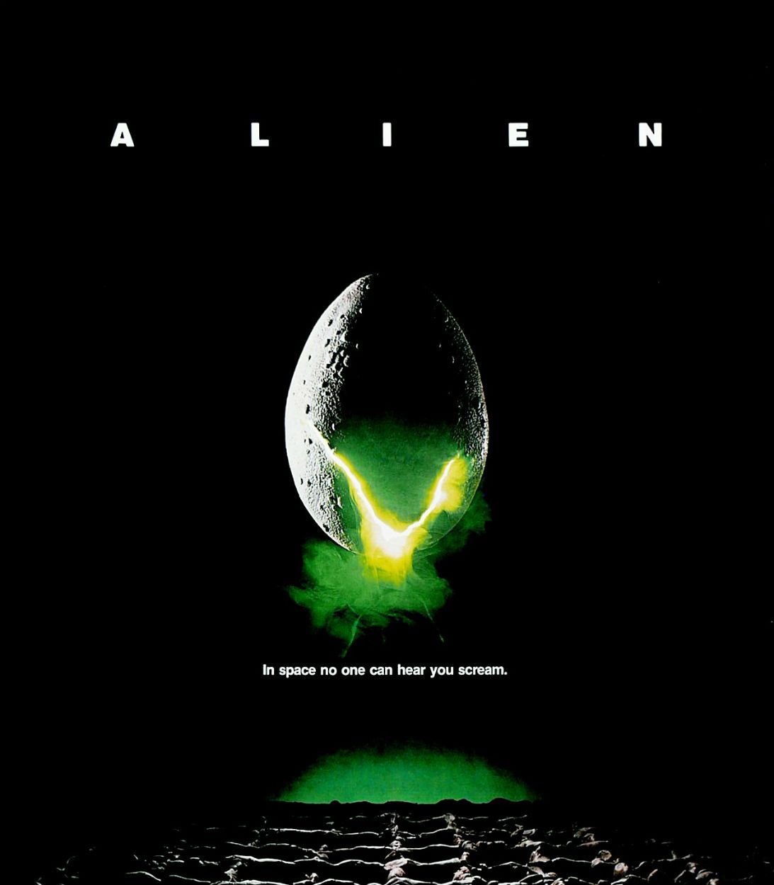 Cartel de la película Alien de 1979 en vertical.