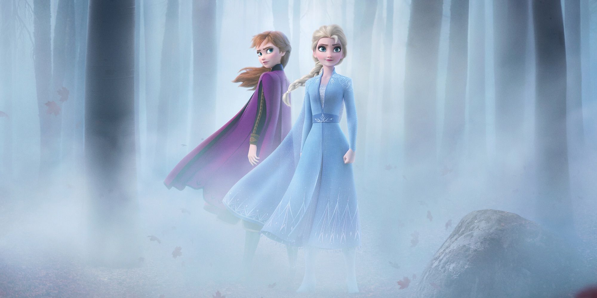 Anna and Elsa in Frozen 2