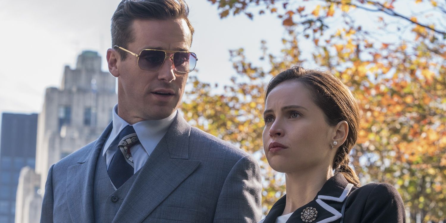 Armie Hammer As Marty Ginsburg, Felicity Jones As Ruth Bader In On The Basis Of Sex