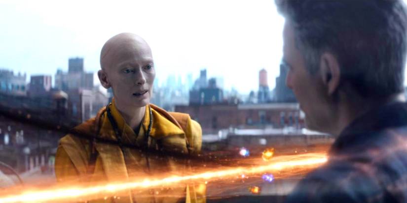The Ancient One explains the balance of time to Bruce Banner