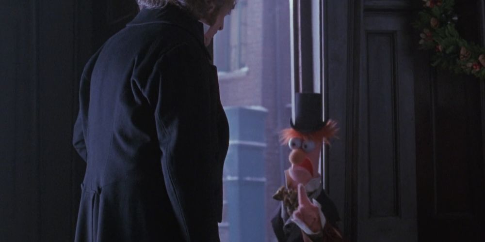 Beaker Middle Finger Scrooge in The Muppet Christmas Carol
