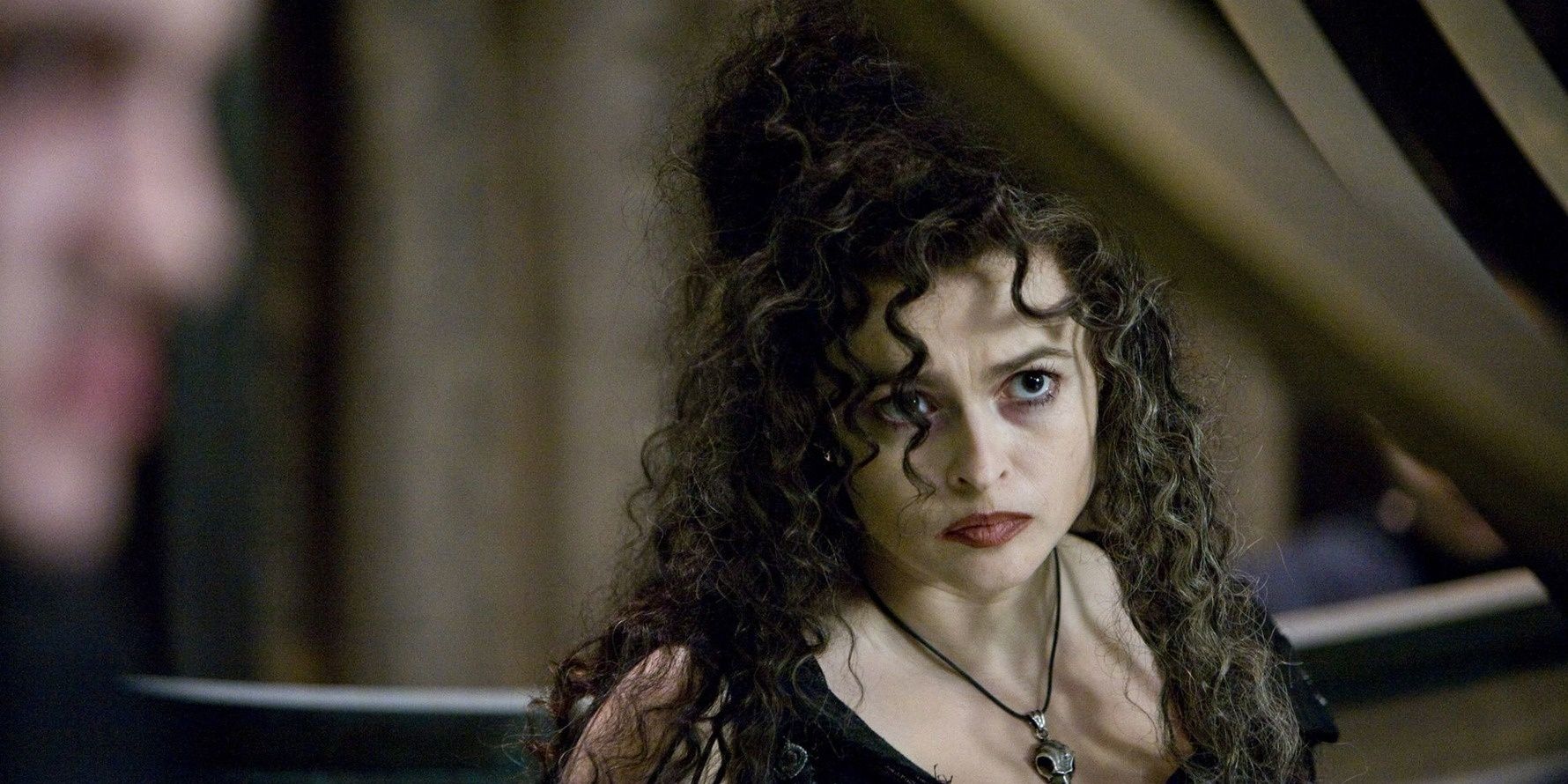 Bellatrix Lestrange in Harry Potter.