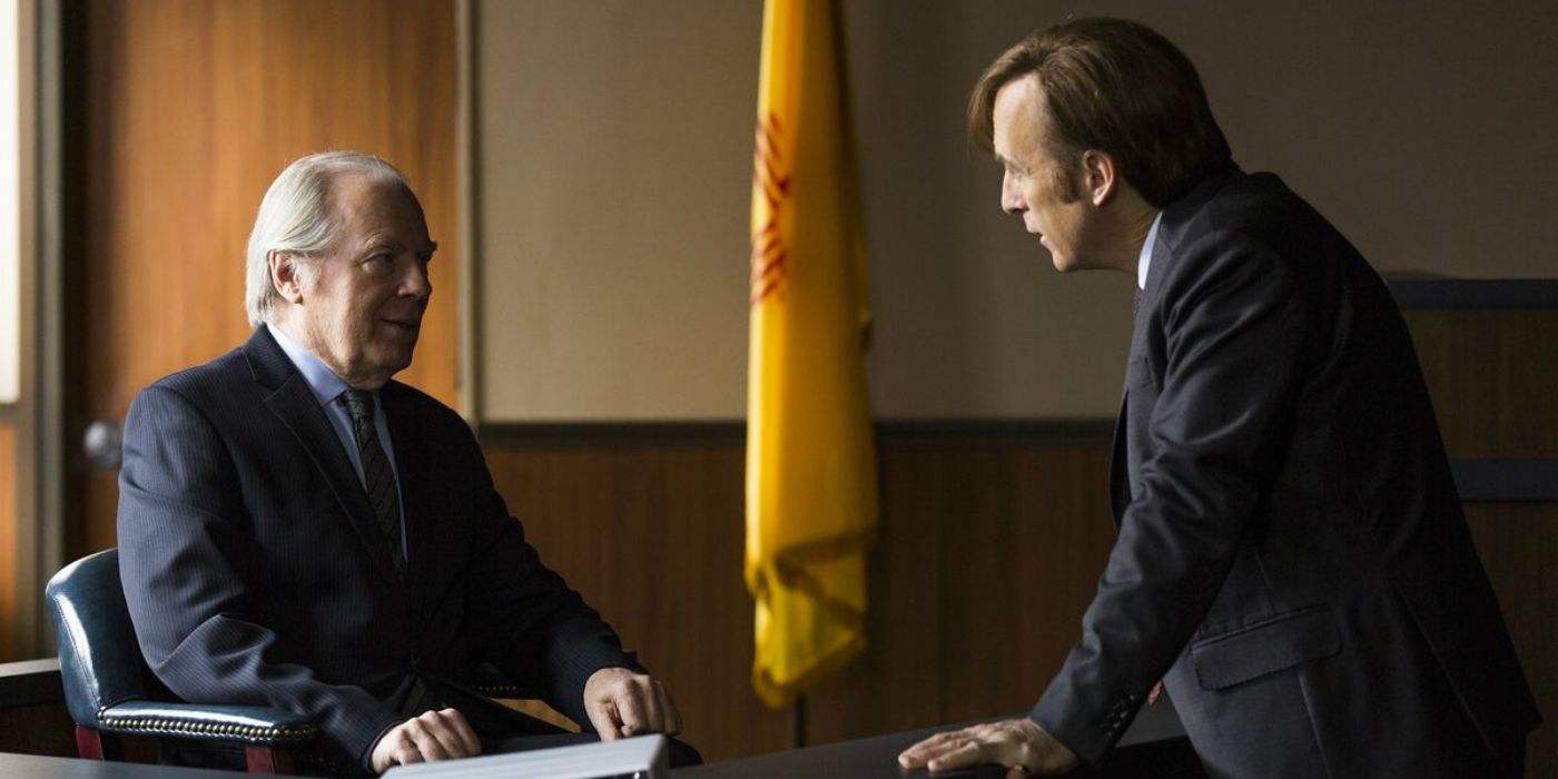 Jimmy and Chuck in court in the Better Call Saul episode Chicanery