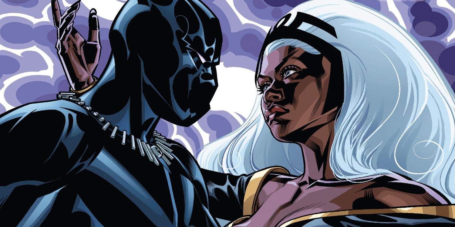 Black Panther and Storm in Marvel Comics