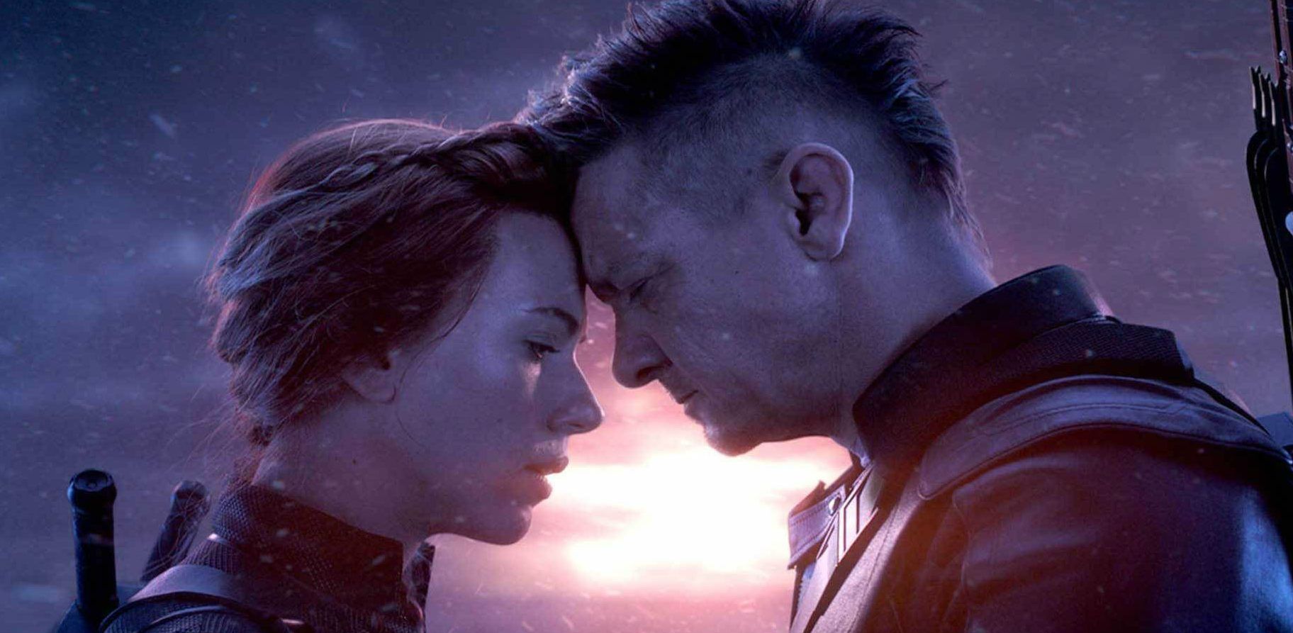 Black Widow and Hawkeye on Vormir in Avengers Endgame