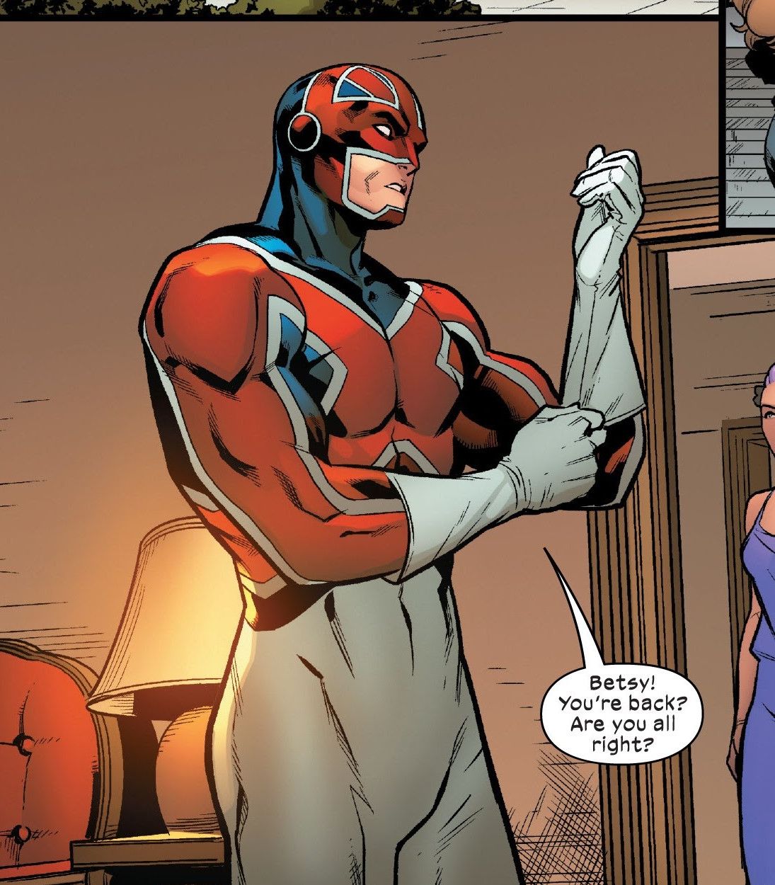 Captain Britain X-Men Suit Vertical