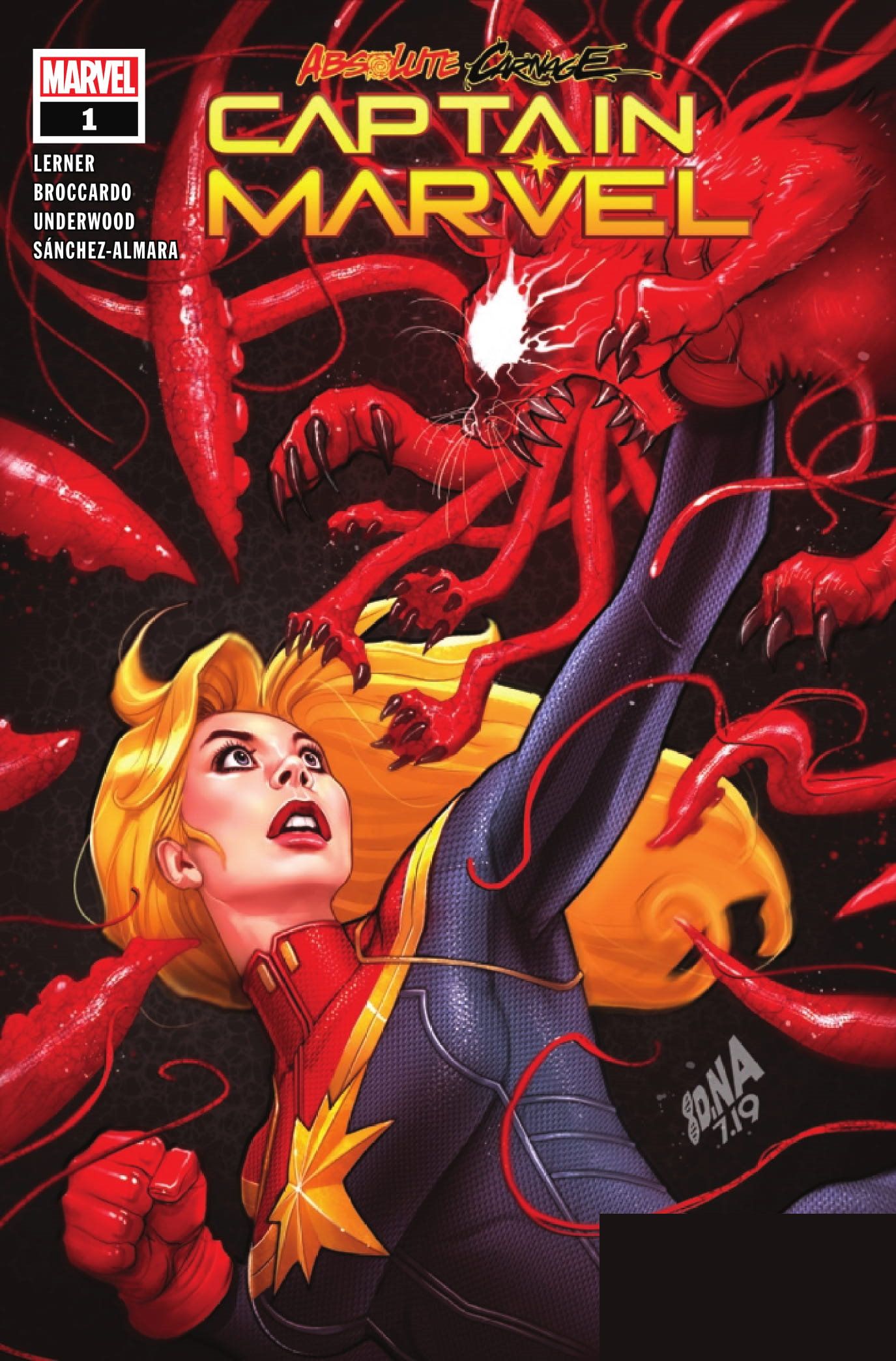 Captain Marvel Absolute Carnage Cover