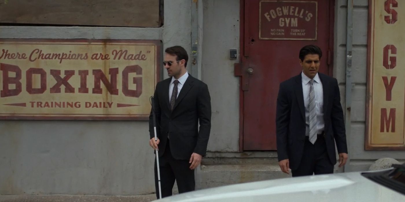 Matt Murdock and Agent Nadeem in Netflix's Daredevil
