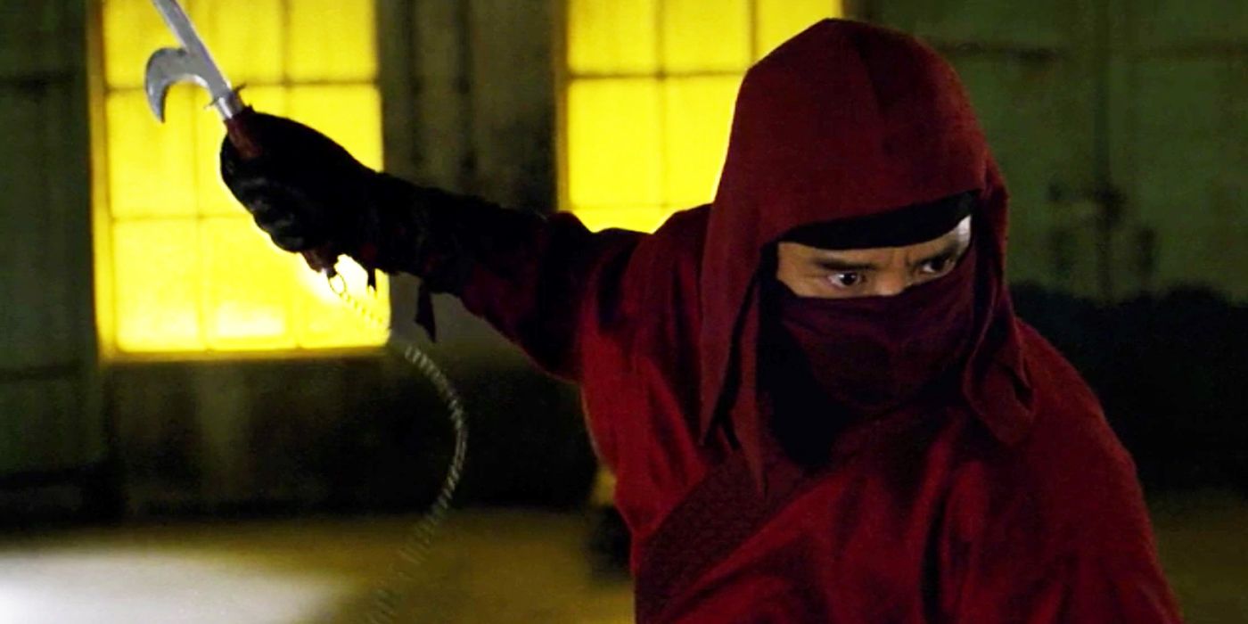 A member of the Hand wields a weapon in Netflix's Daredevil