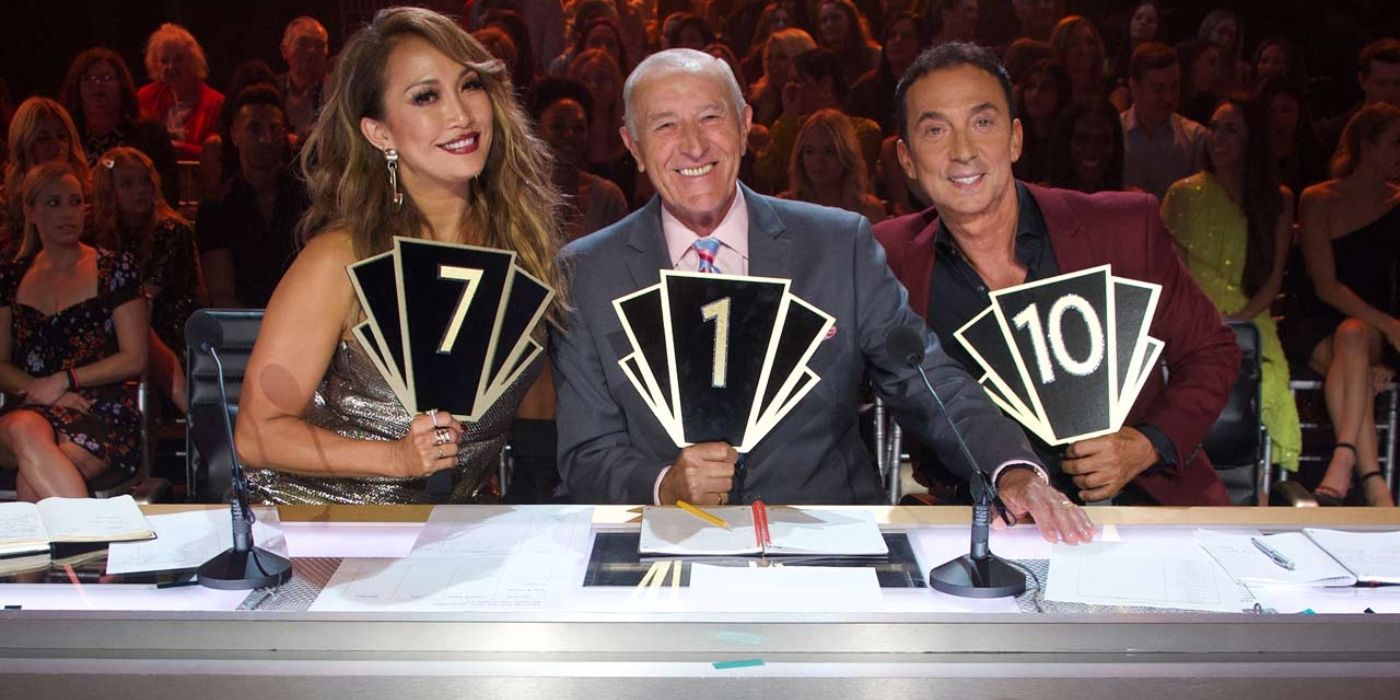 Carrie Ann Inaba, Len Goodman and Bruno Tonioli on DWTS