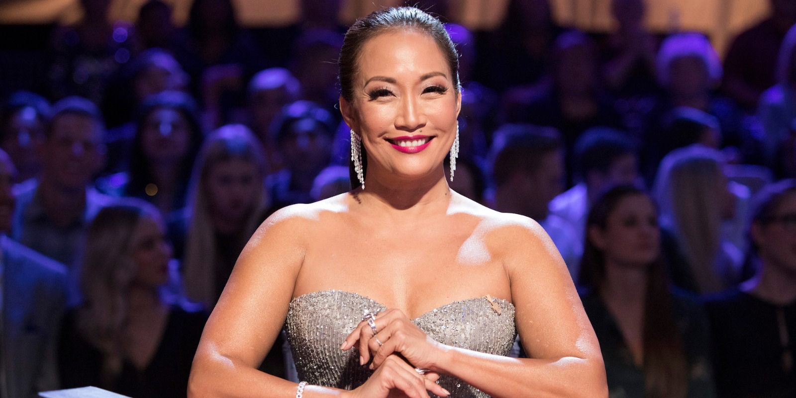 Dancing with the Stars Judge Carrie Ann Inaba on set