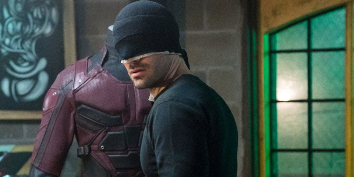Daredevil In Front Of His Suit