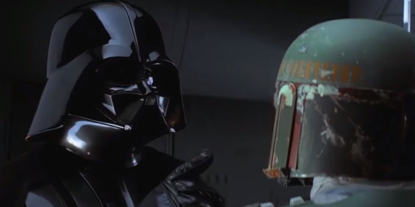 Darth Vader talks to Boba Fett in Star Wars Empire Strikes Back