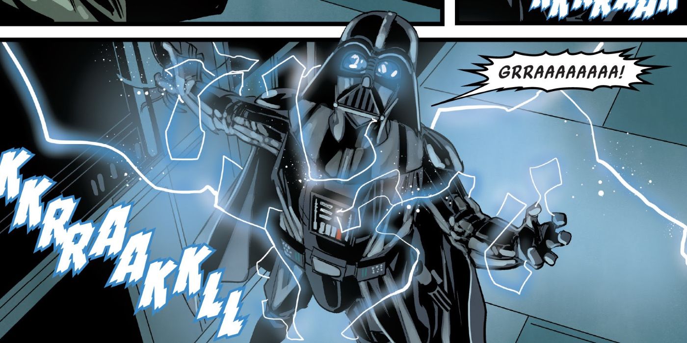 Darth Vader Electricity Attack Comic