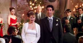 Ross and Emily at their wedding in Friends