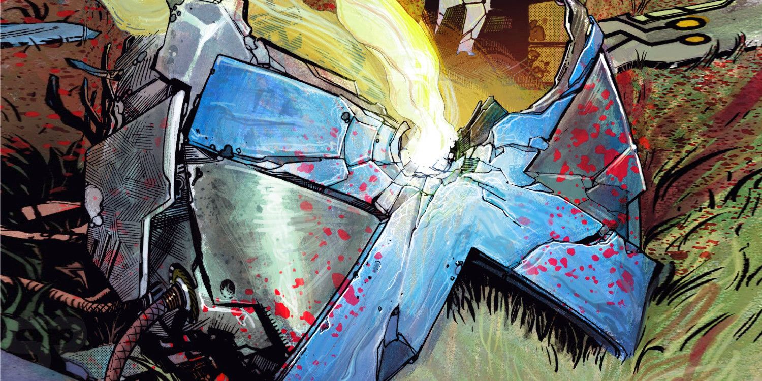 O capacete Cerebro é destruído em X-Force #1.