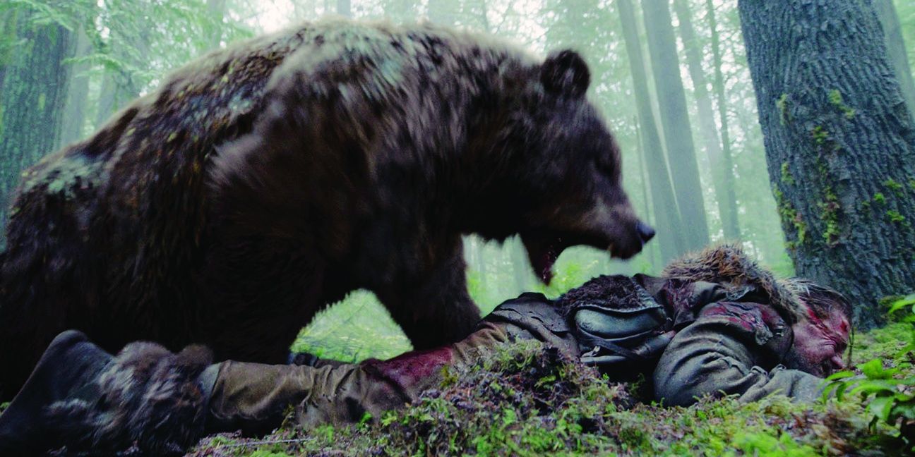 Leonardo Di Caprio in a scene from The Revenant