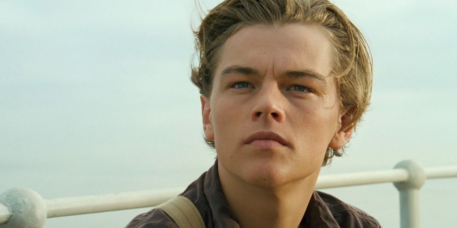 Jack Dawson looking into the distance in Titanic