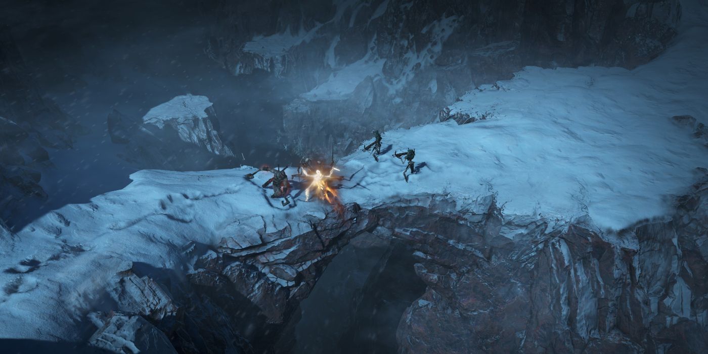 Diablo 4 Combat Skeleton Ice Bridge