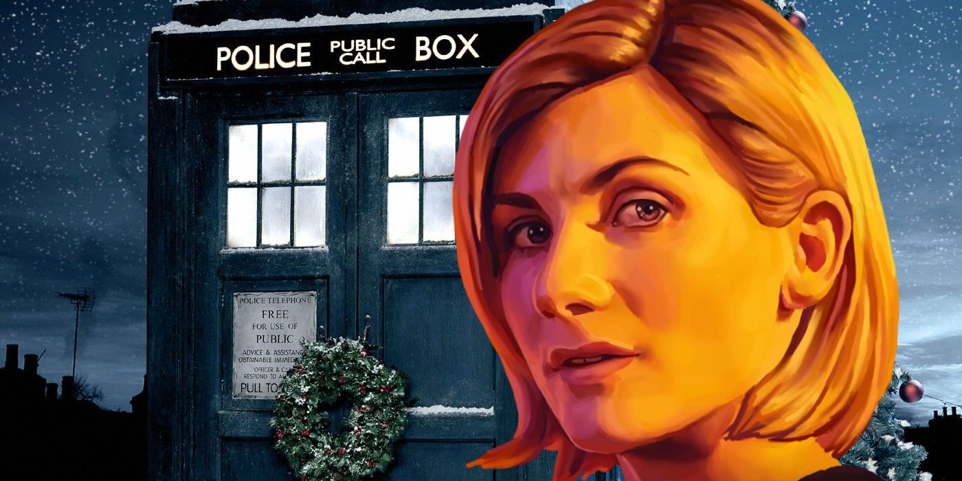 Doctor Who Christmas Tardis Jodie Whittaker as Thirteenth Doctor