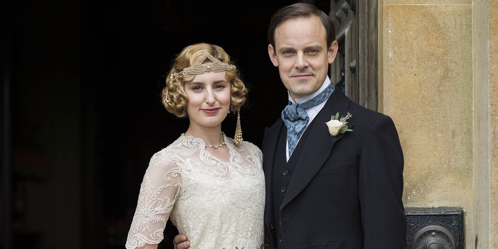 Edith poses with Bertie Downton Abbey