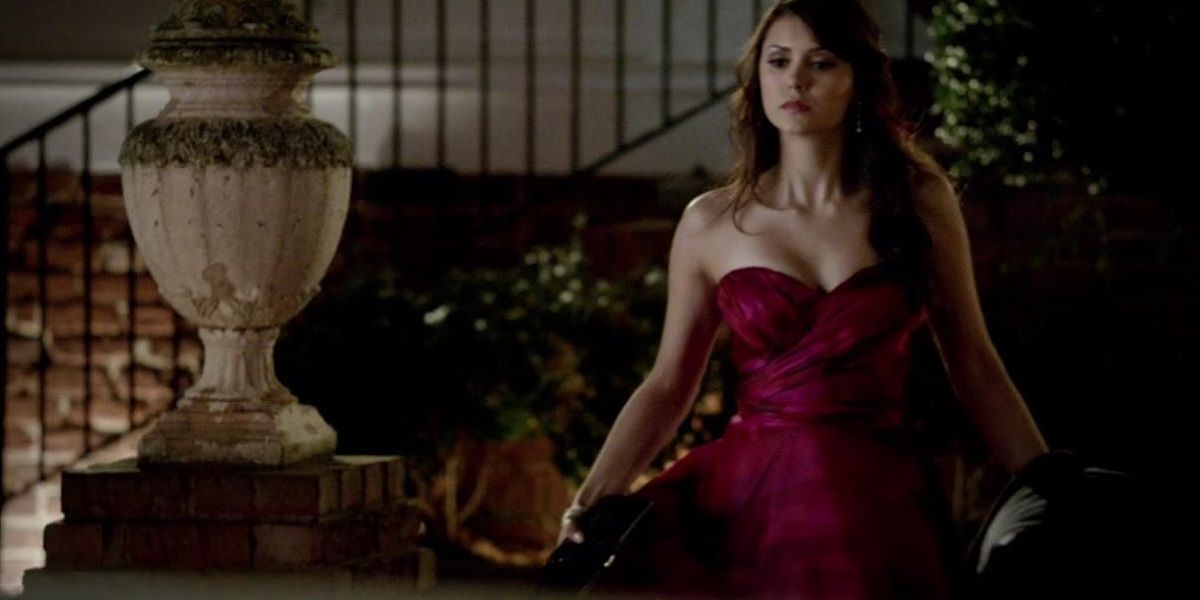 Elena at the prom in The Vampire Diaries