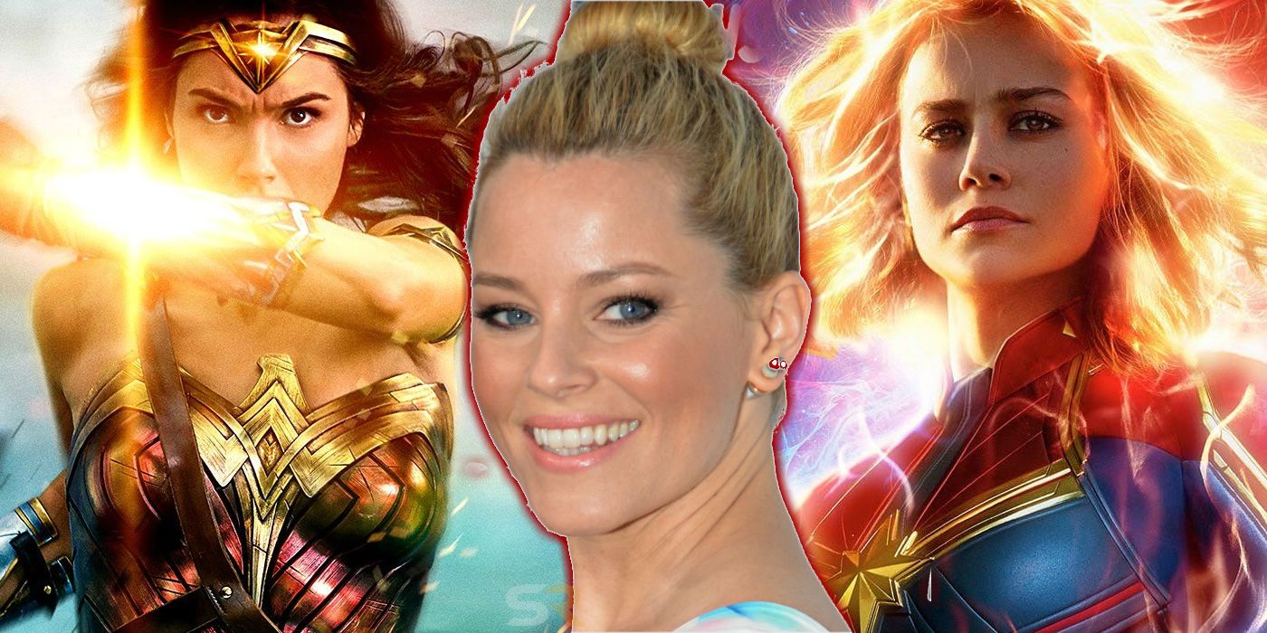 Elizabeth Banks Wonder Woman and Captain Marvel