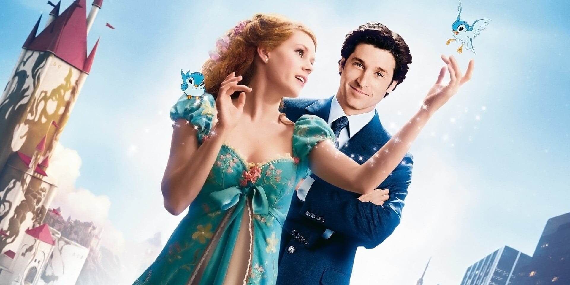Amy Adams as Giselle and Patrick Dempsey as Robert in Enchanted