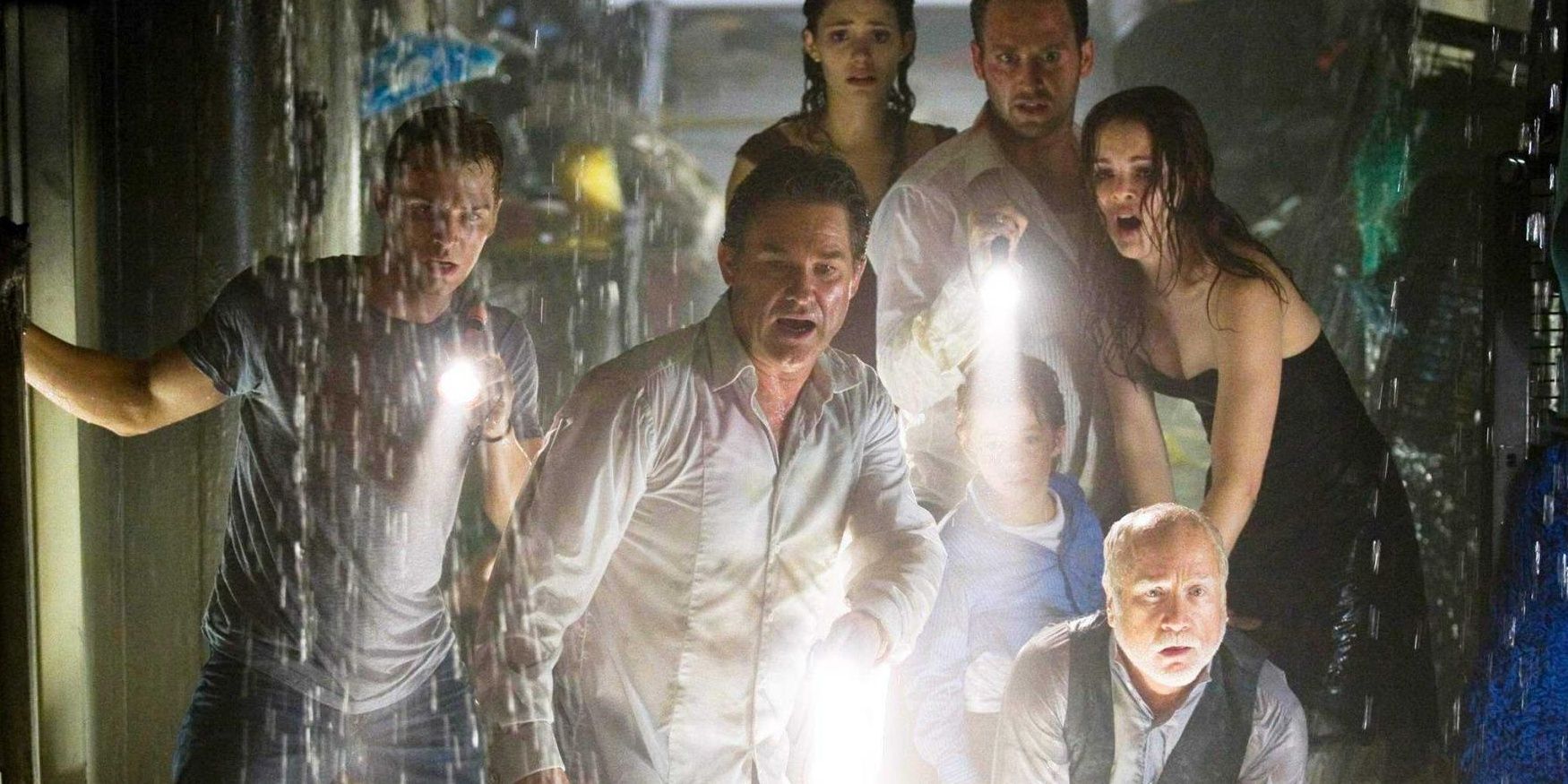 Ensemble cast of Poseidon (including five Oscar winners), 2006