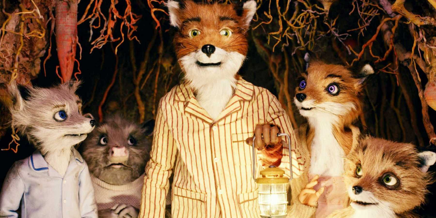 A fox's family in Fantastic Mr Fox