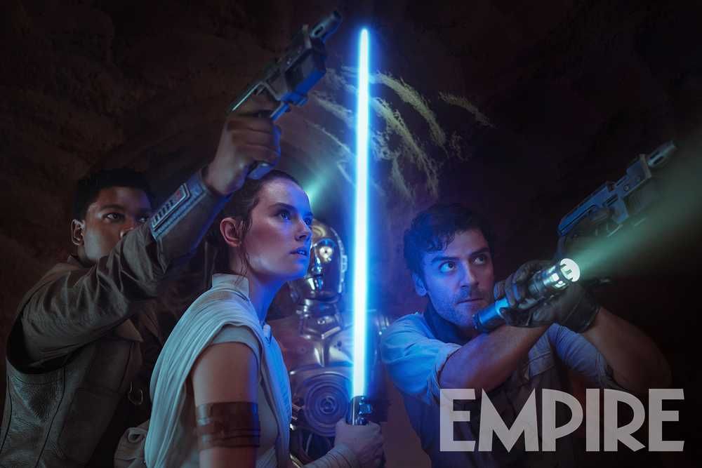 Finn Rey Poe C3PO Star Wars 9 New Image from Empire